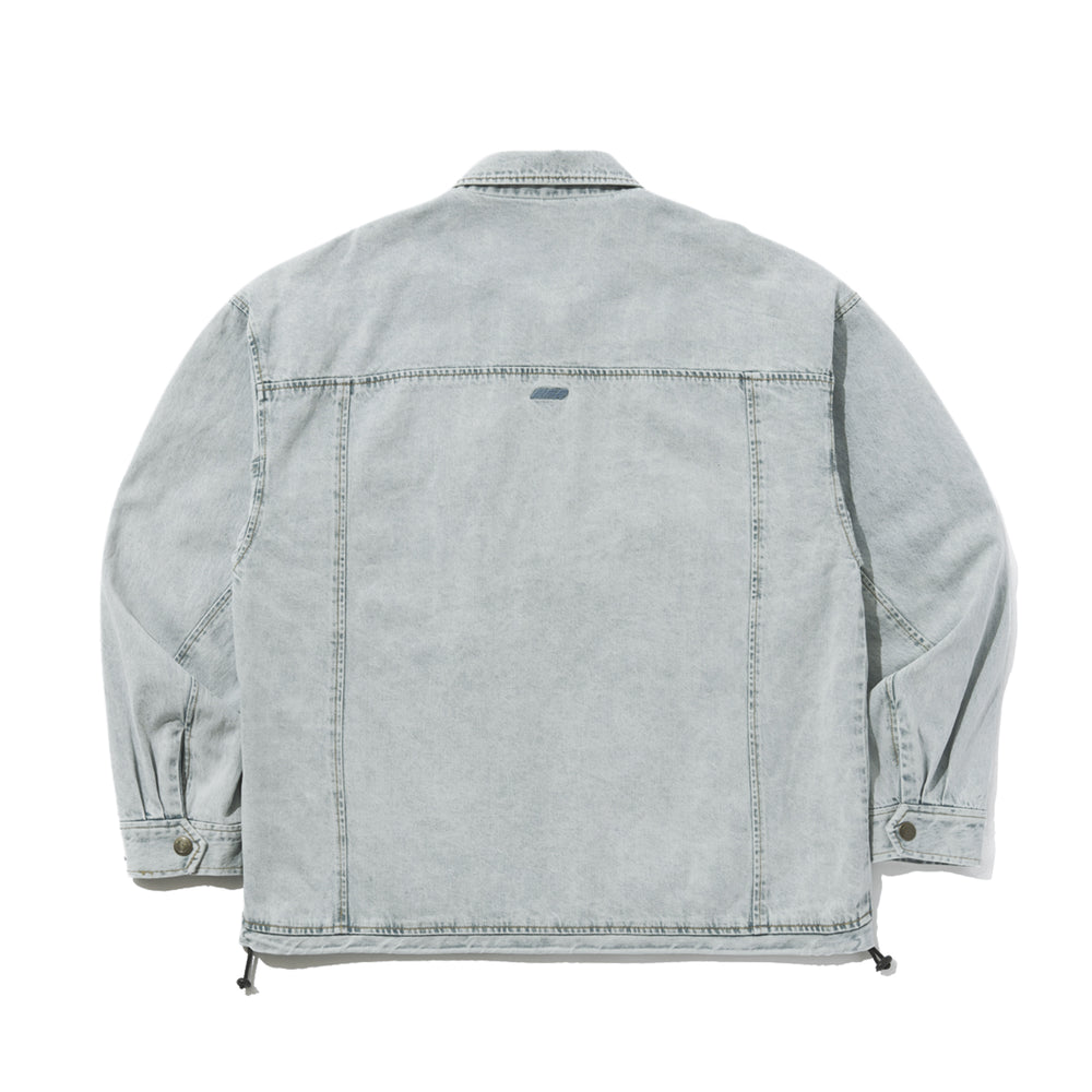 DSXBS WAX REAL DENIM COLLAR JACKET LIGHT BLUE