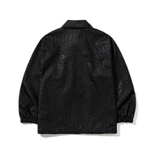 Load image into Gallery viewer, DS X BSRBTT Cracked Leather Snow Jacket Black