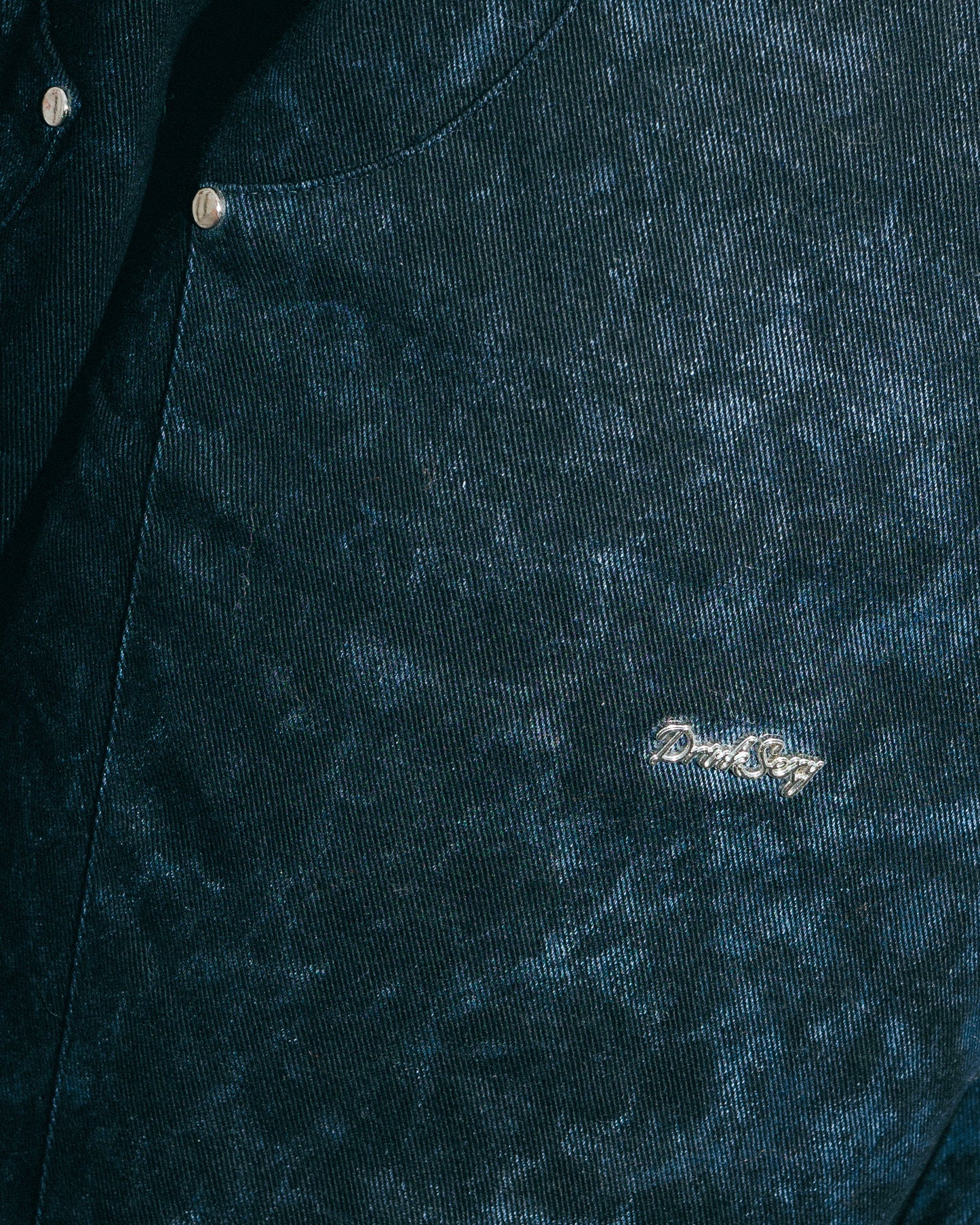 Black Washed Double Knees