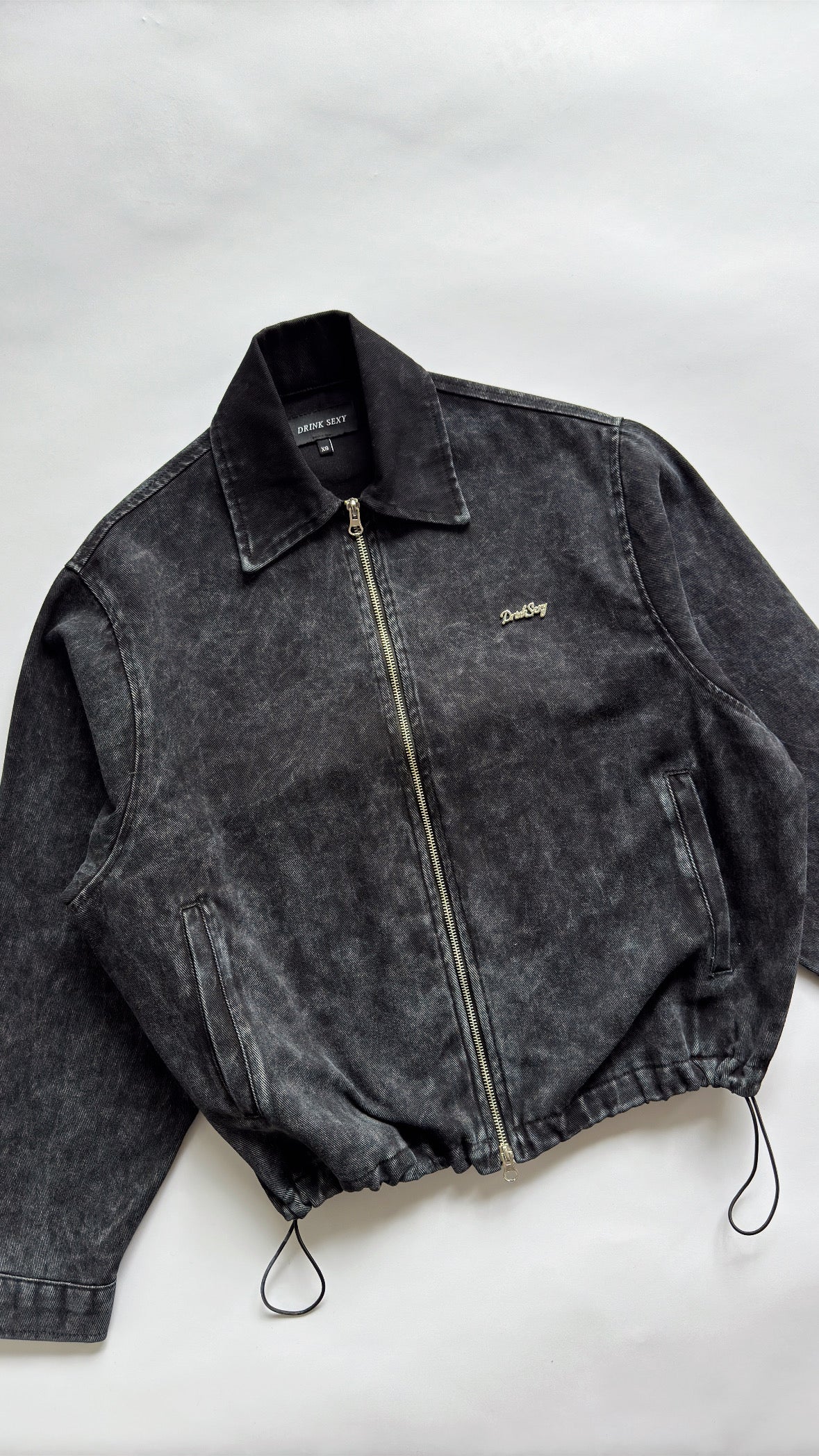 Black Washed Jeans Jacket