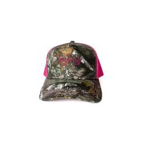 Pink Camo Trucker ''Shiny Pink Embroidery''
