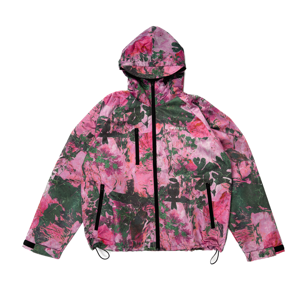 Pink camo jacket plus size best sale