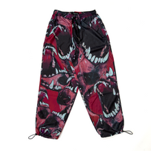 Load image into Gallery viewer, Red Lightweight Pant &#39;&#39;Fume Dogs&#39;&#39; Black DS Rhinestones