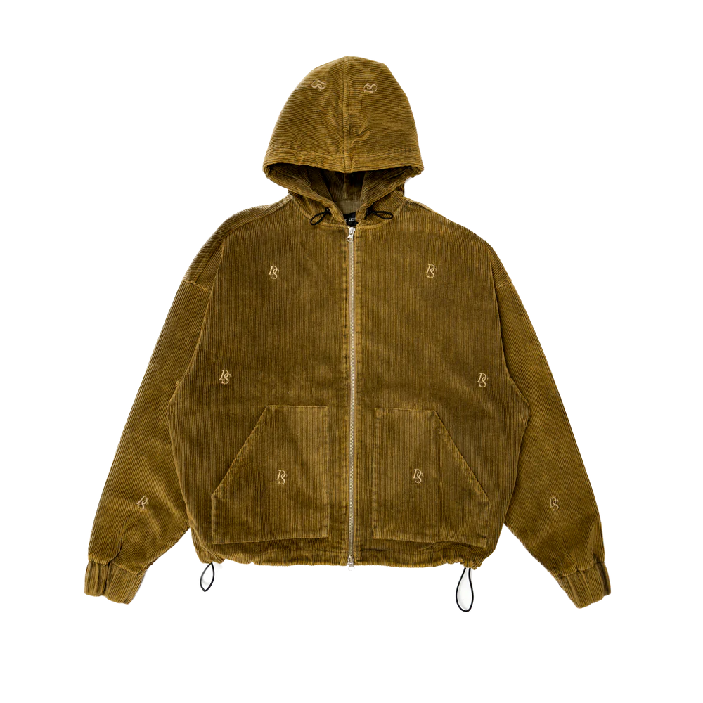 Light Brown Washed Out Corduroy Jacket