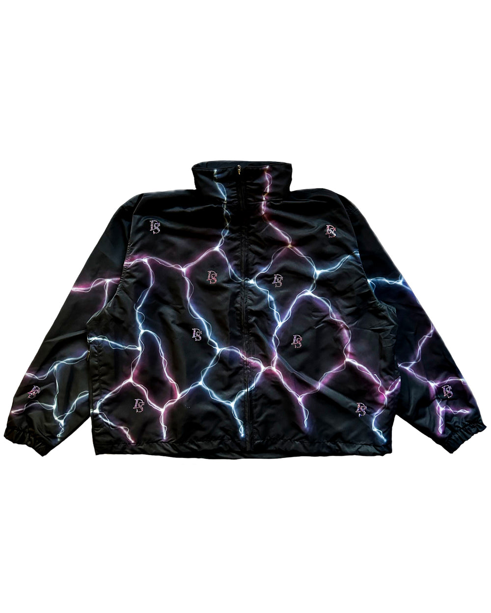 TS x DS Track Jacket Pink Rhinestones