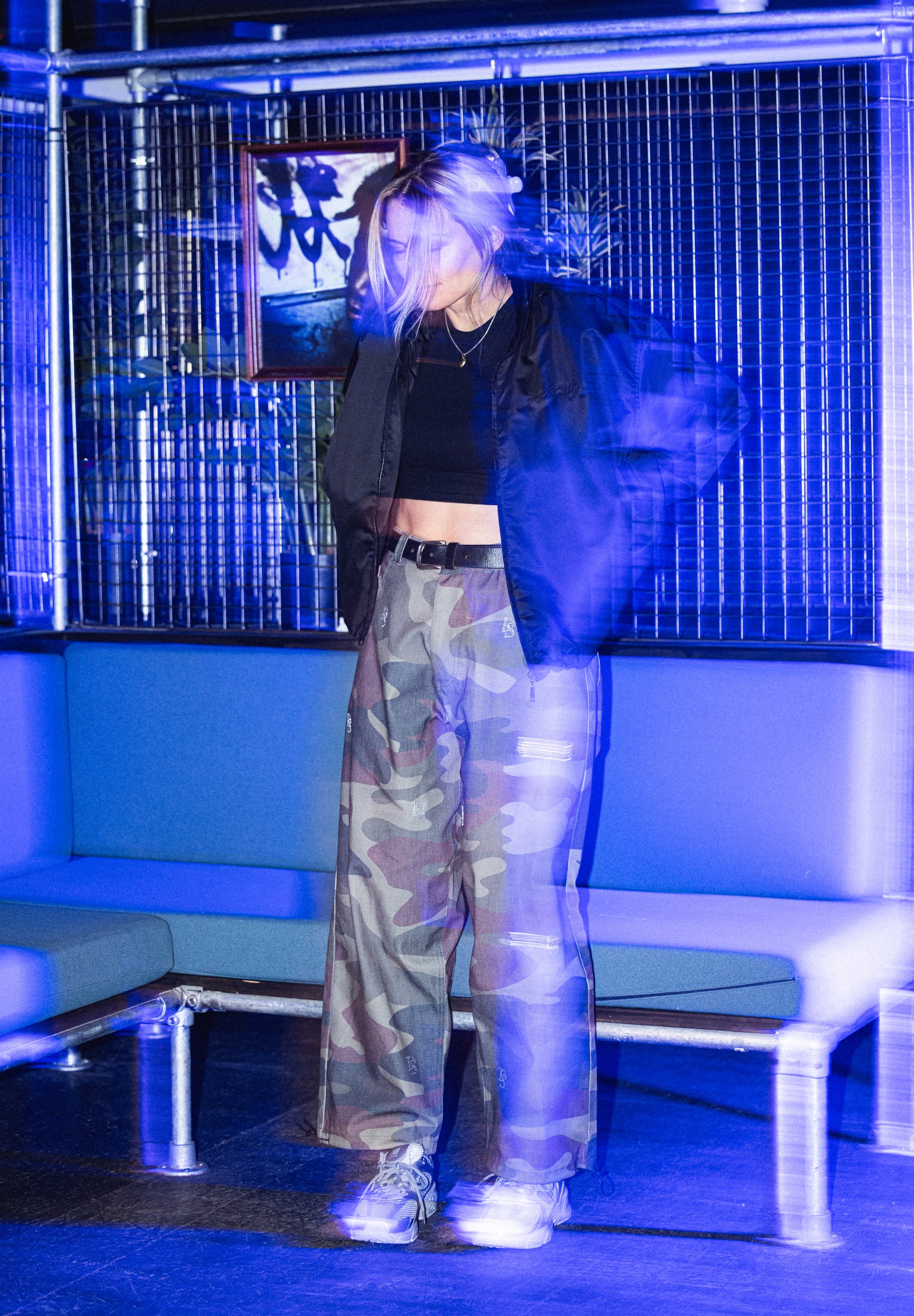 Vintage Camo Jacket ''Silver Diamonds''