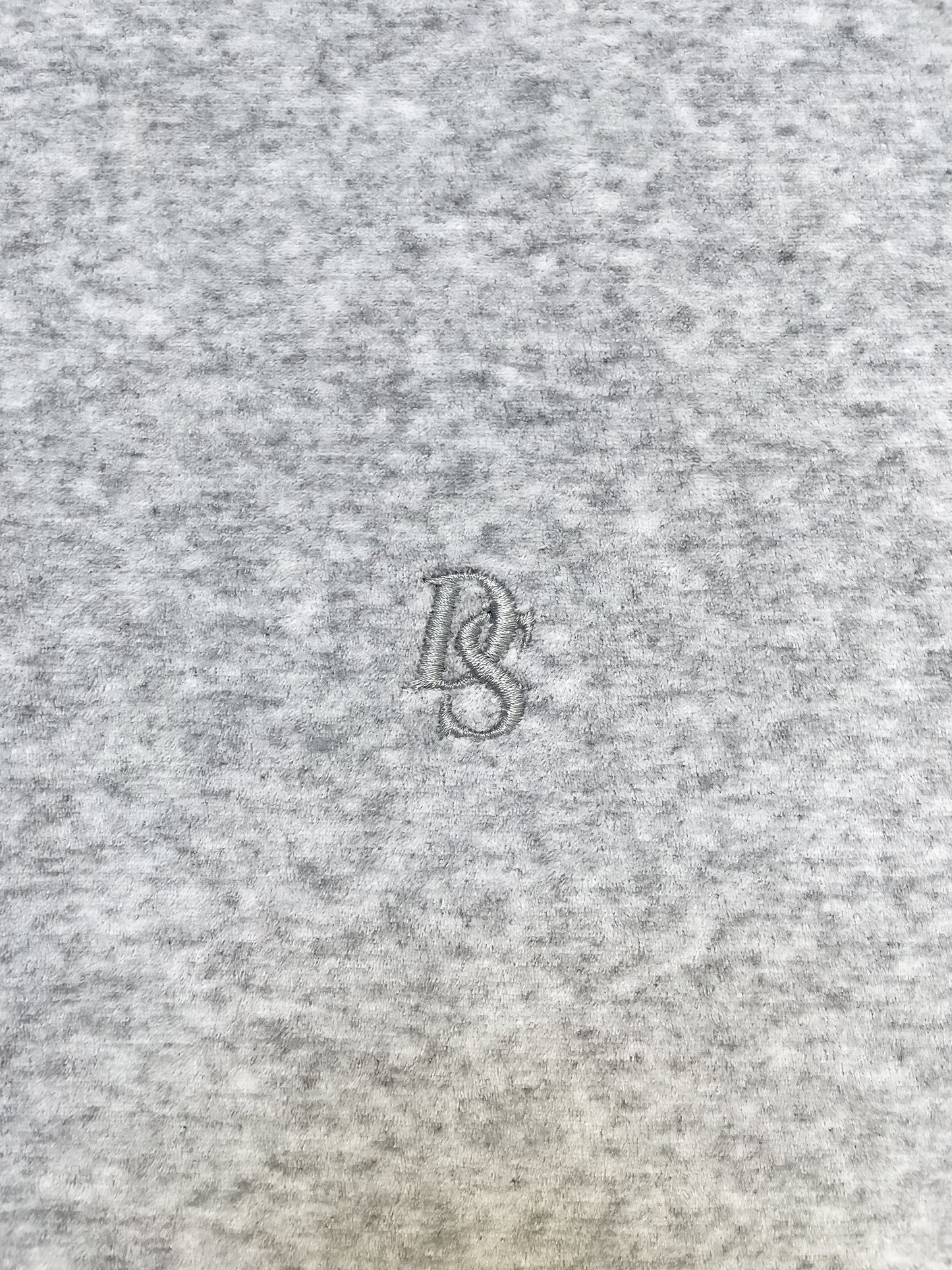 Grey Crushed Velvet Pant