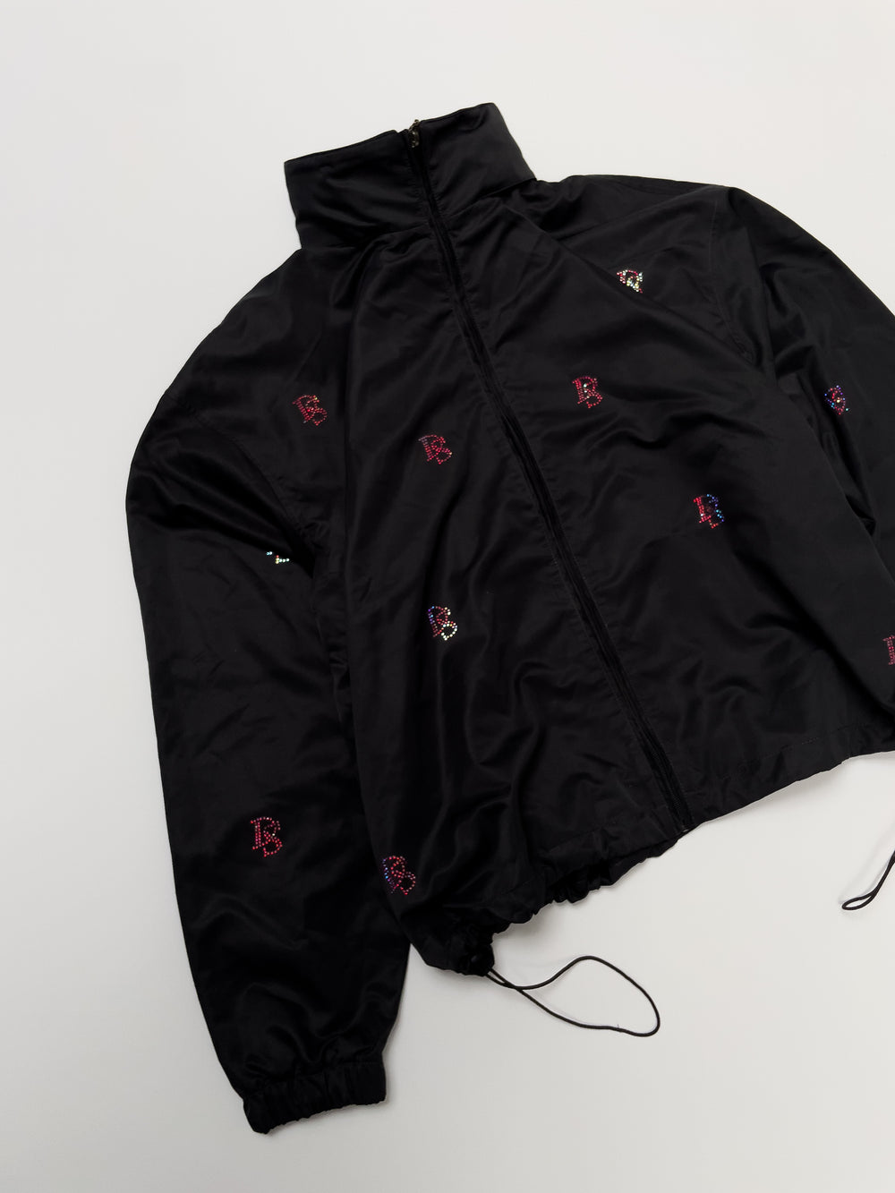 Black Track Jacket ''Pink Diamonds''