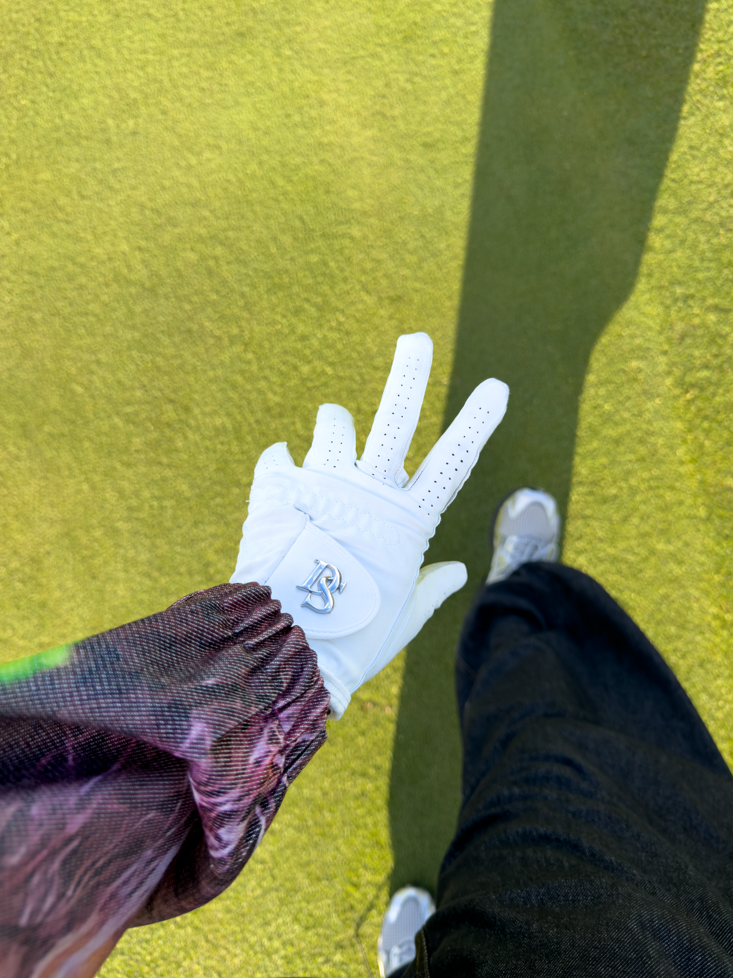 White Golf Glove