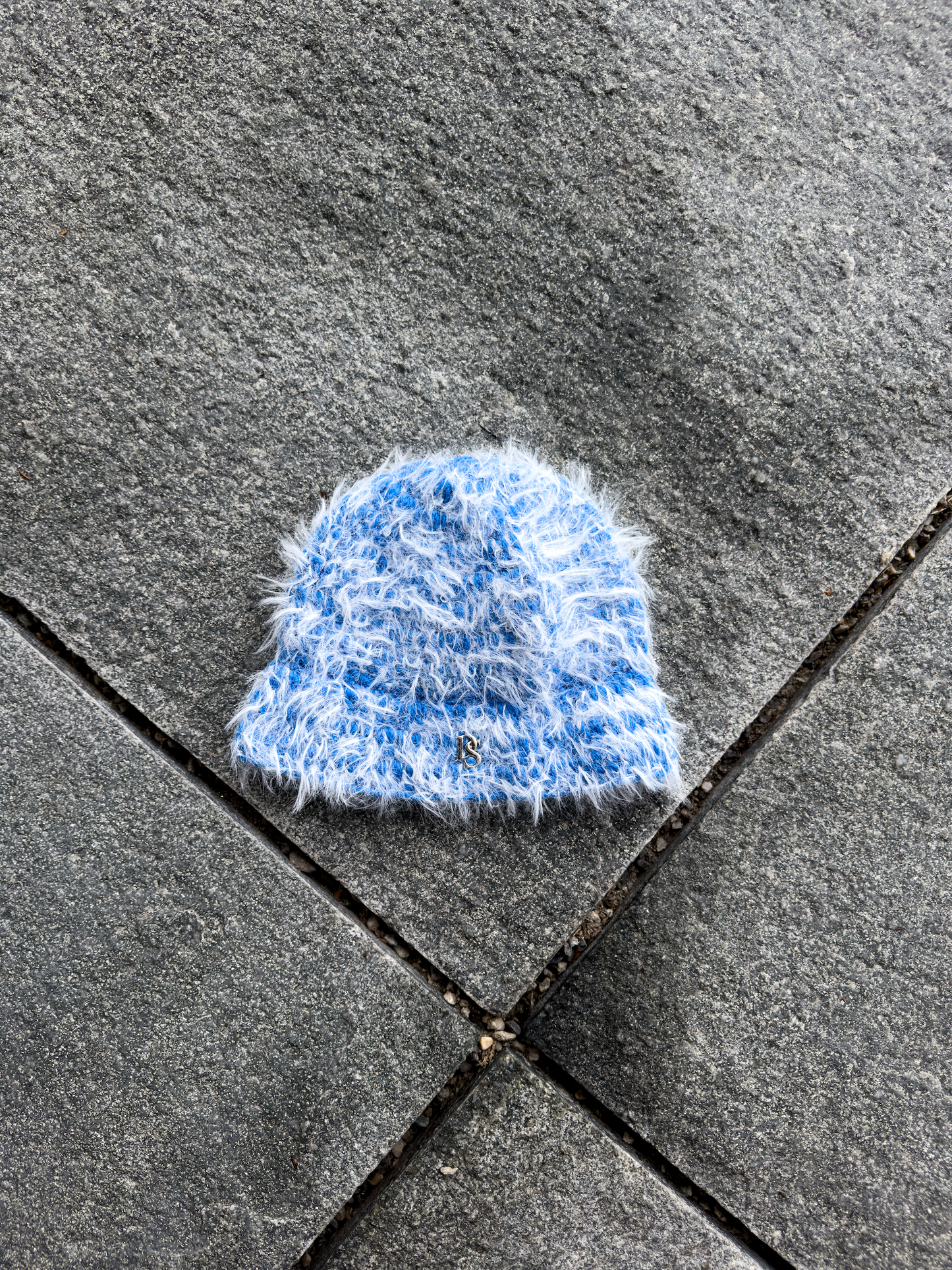 Blue Knitted Beanie