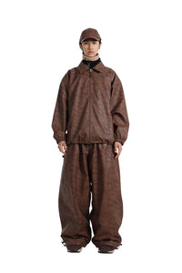 DS x BSRBT Leather Snow Pant Brown