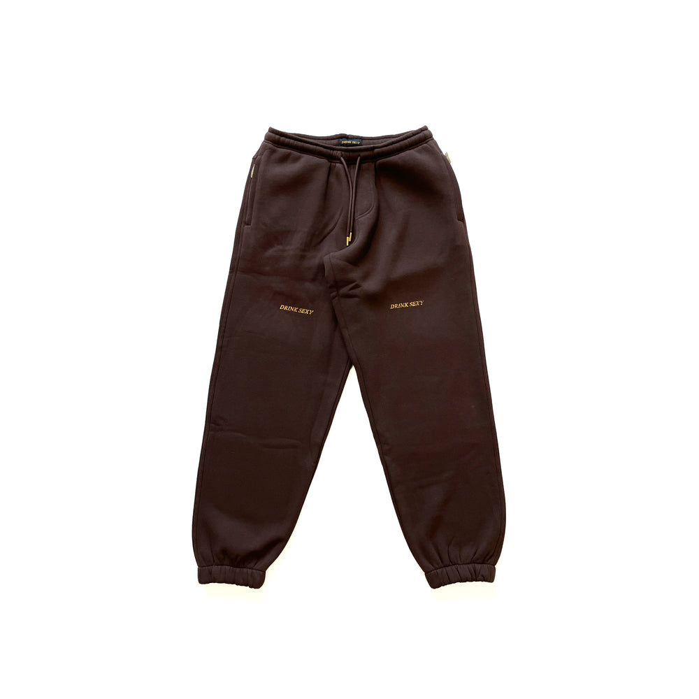 Brown Sweatpants ''Shiny Gold Diamond''