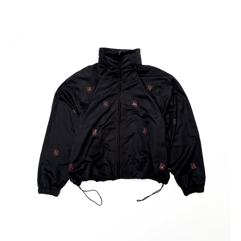 Black Track Jacket ''Pink Diamonds''