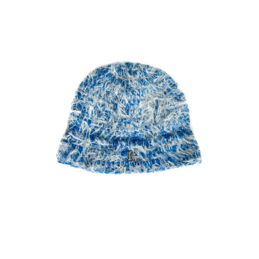 Blue Knitted Beanie