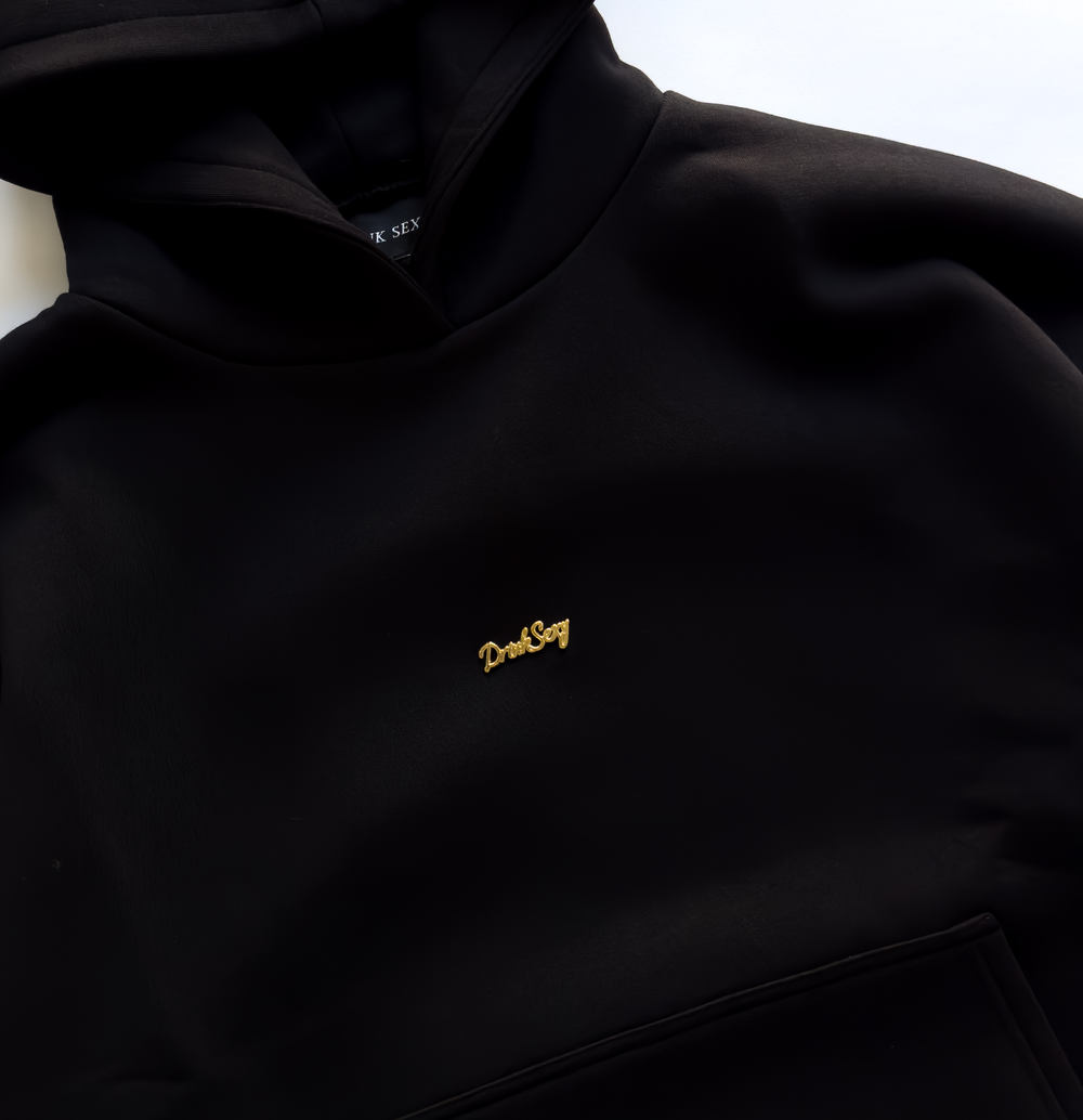 Black Hoodie ''Gold Logo''