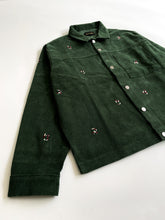 Load image into Gallery viewer, Dark Green Cords Light Jacket &#39;&#39;Overall DS Embroideries&#39;&#39;