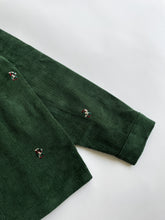 Load image into Gallery viewer, Dark Green Cords Light Jacket &#39;&#39;Overall DS Embroideries&#39;&#39;