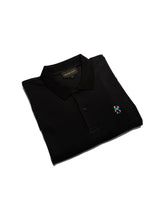 Load image into Gallery viewer, Black Polo &#39;&#39;Rainbow DS Embroidery&#39;&#39;