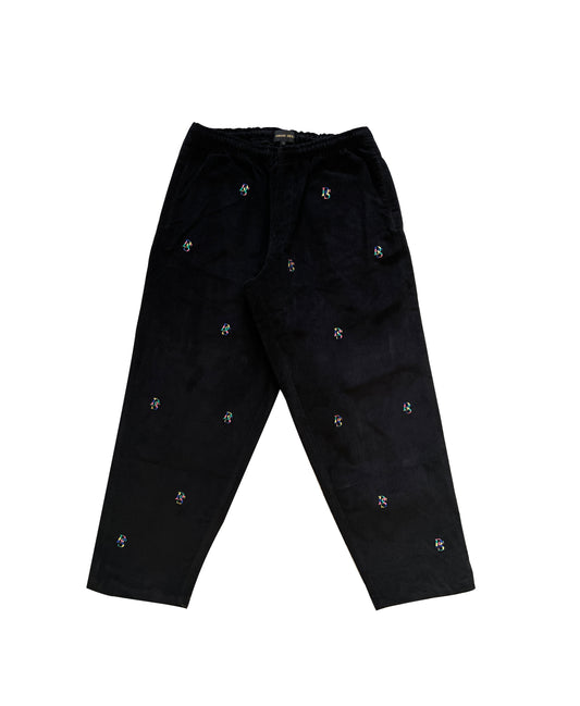 Black Cords '' Rainbows Overall DS Embroideries''
